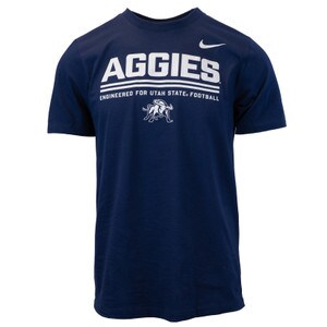 Men's Nike Engineered For Utah State Long-Sleeve T-Shirt navy
